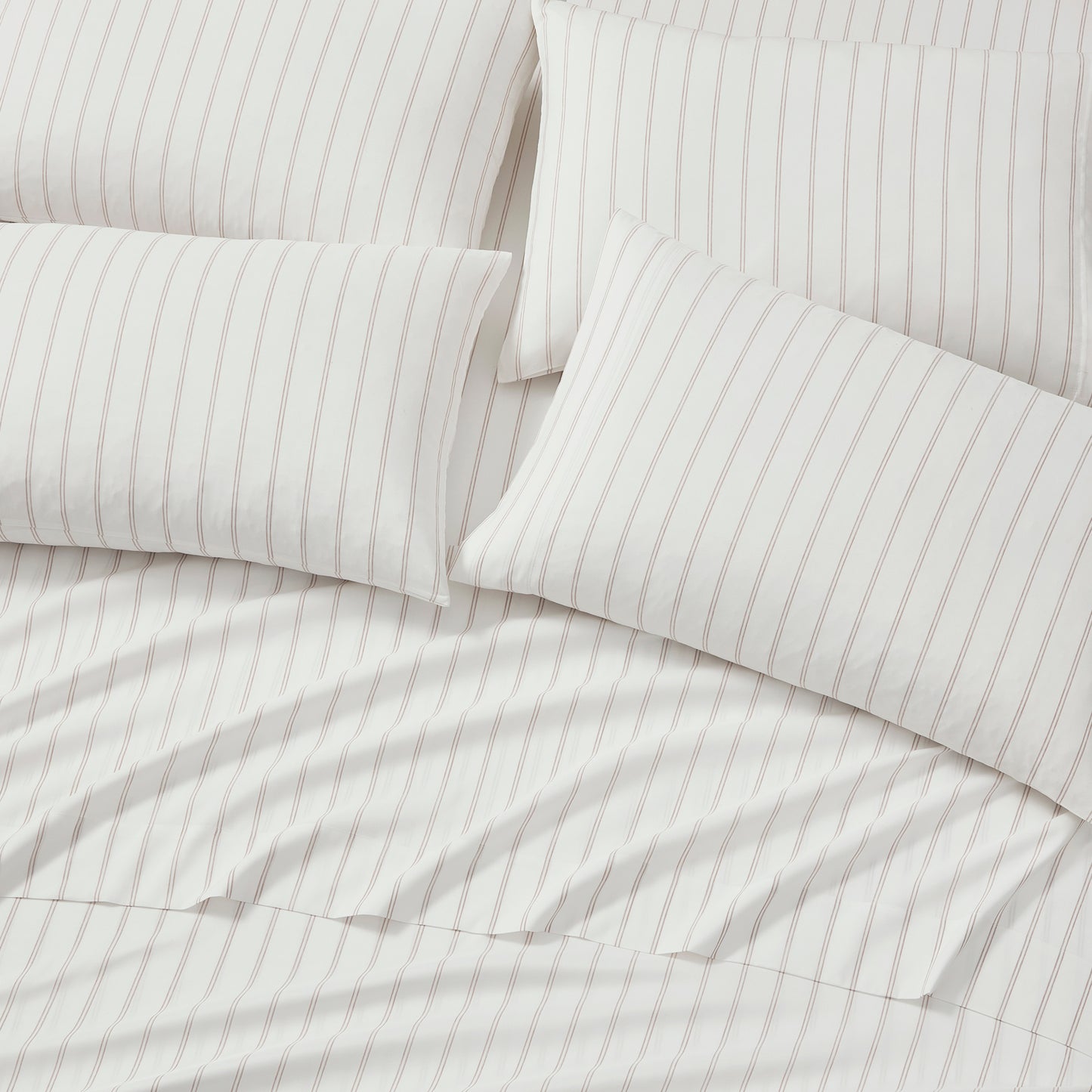 DKNY Heather-Hue Double Stripe 6-piece Sheet Set
