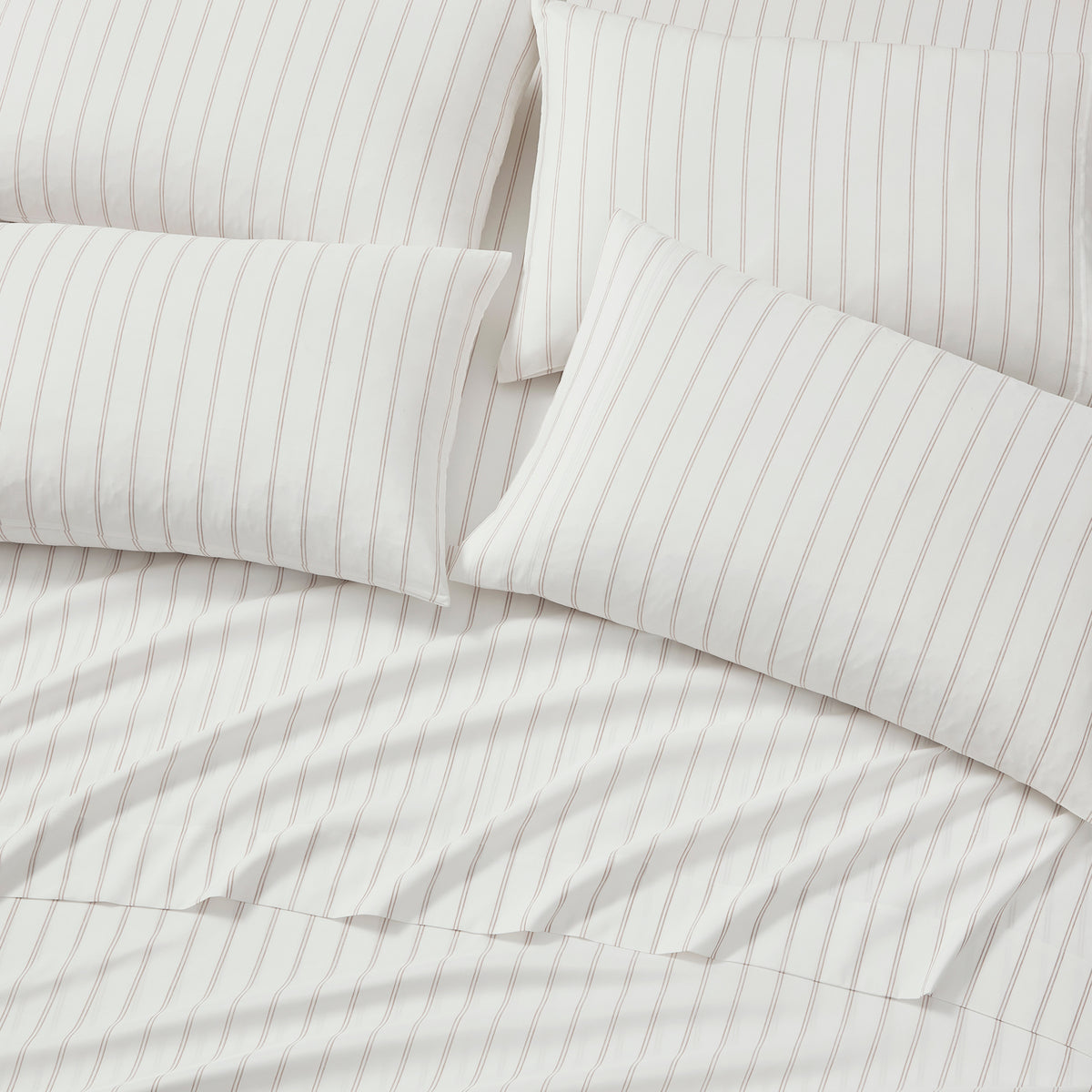 DKNY Heather-Hue Double Stripe 6-piece Sheet Set
