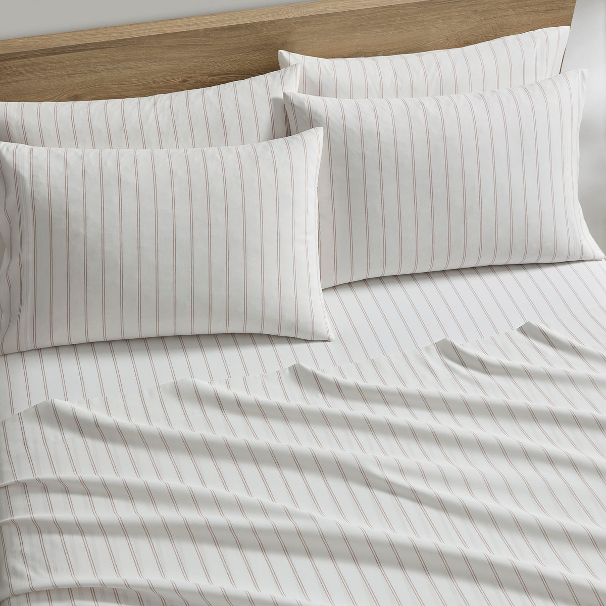 DKNY Heather-Hue Double Stripe 6-piece Sheet Set