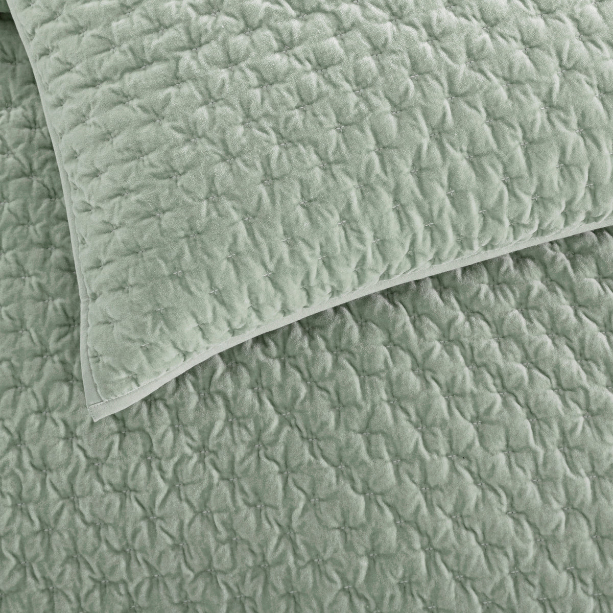 DKNY PURE Velvet Quilted Euro Sham