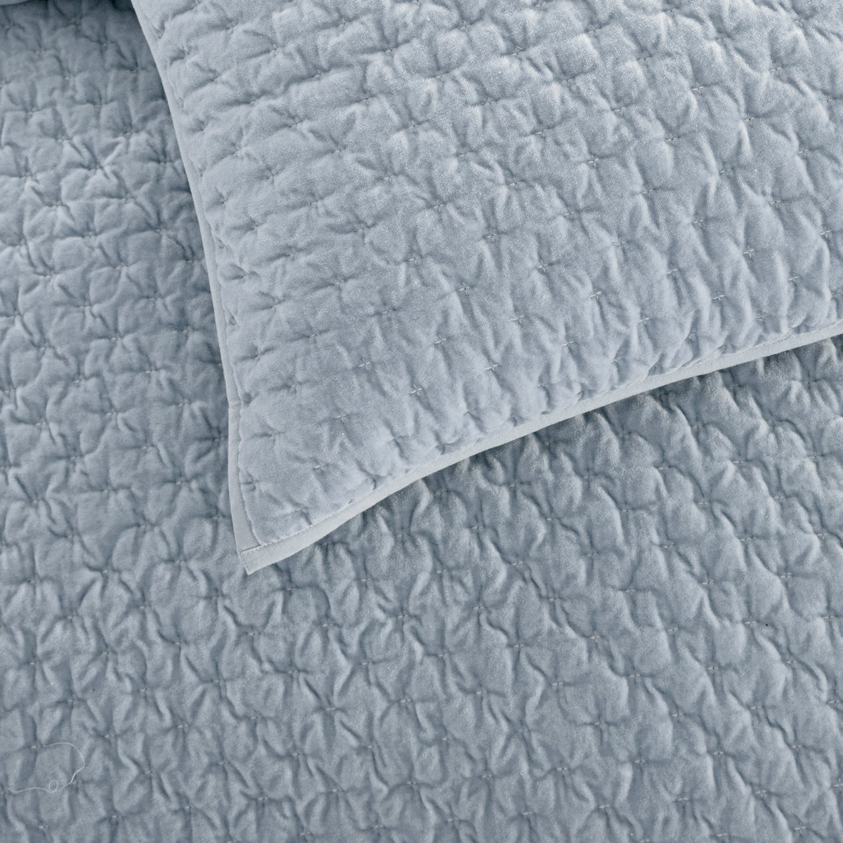 DKNY PURE Velvet Quilted Bolster Pillow