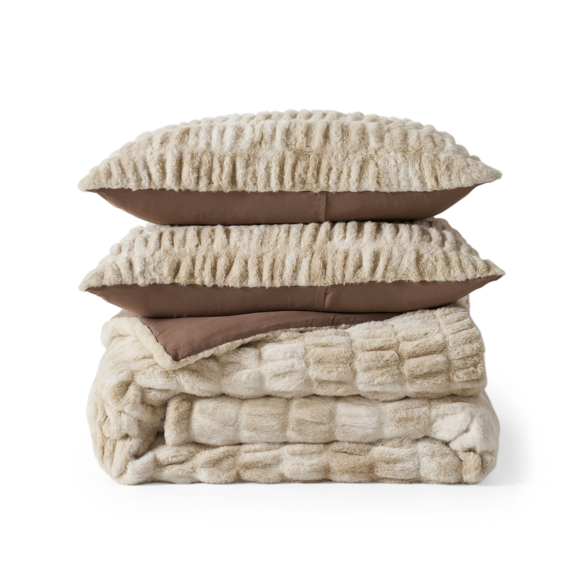 DKNY Fritz Faux Fur Comforter Set