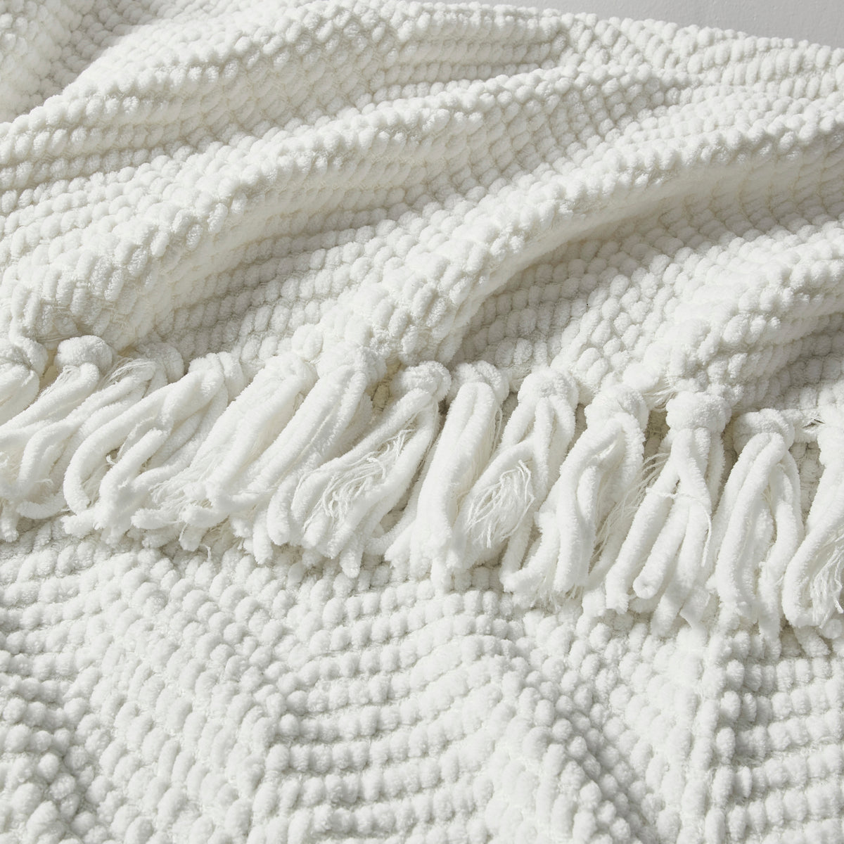 DKNY Chenille Herringbone Throw