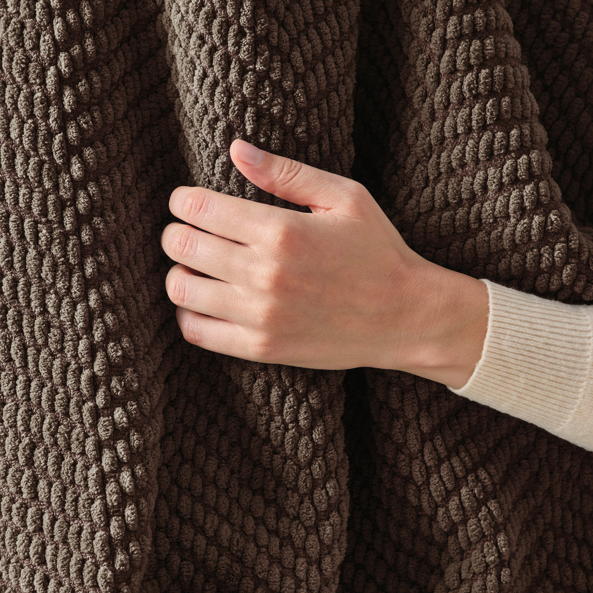 DKNY Chenille Herringbone Throw