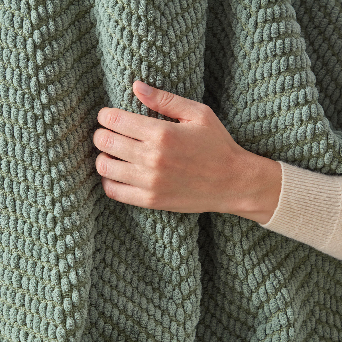 DKNY Chenille Herringbone Throw
