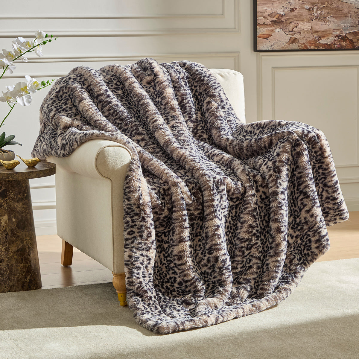DKNY Electra Faux Fur Throw