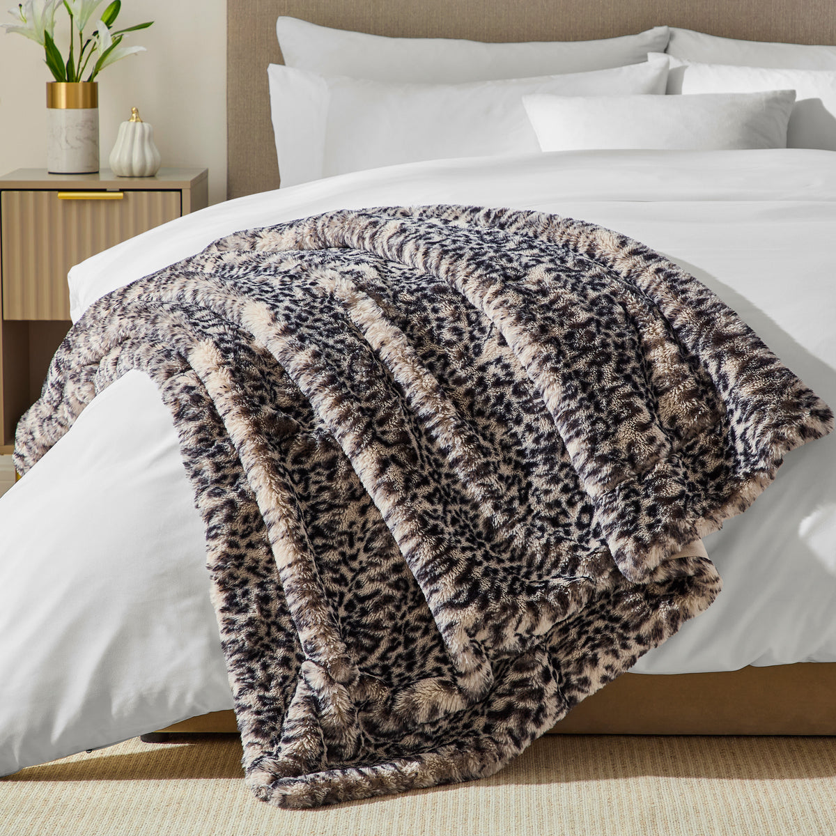 DKNY Electra Faux Fur Throw