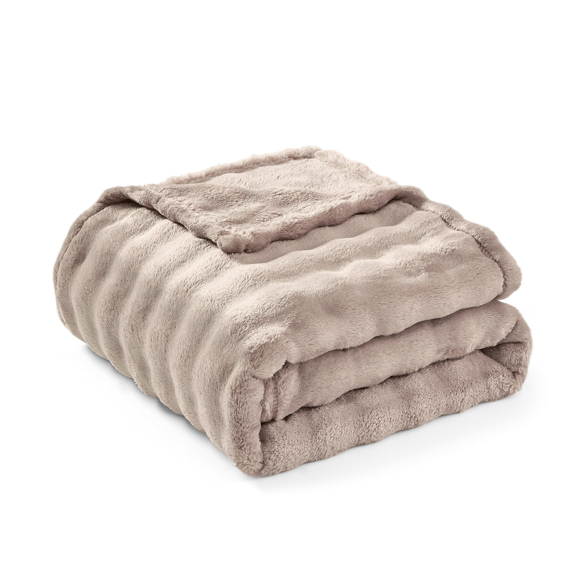 DKNY Solid Bubble Plush Throw