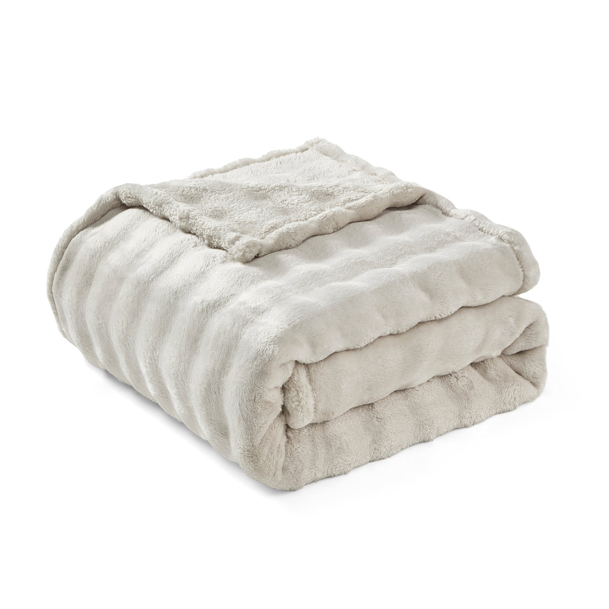 DKNY Solid Bubble Plush Throw