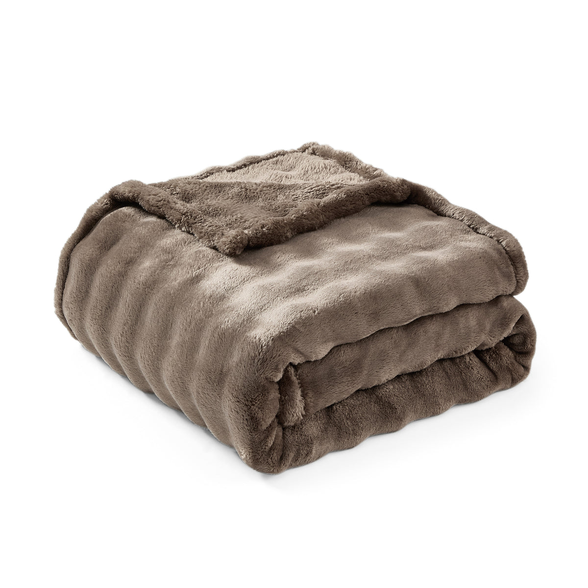 DKNY Solid Bubble Plush Throw