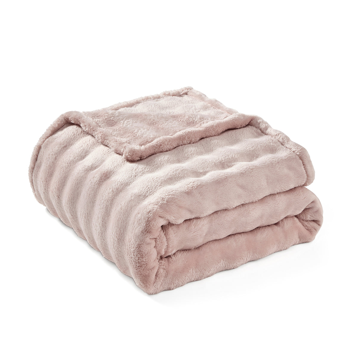 DKNY Solid Bubble Plush Throw