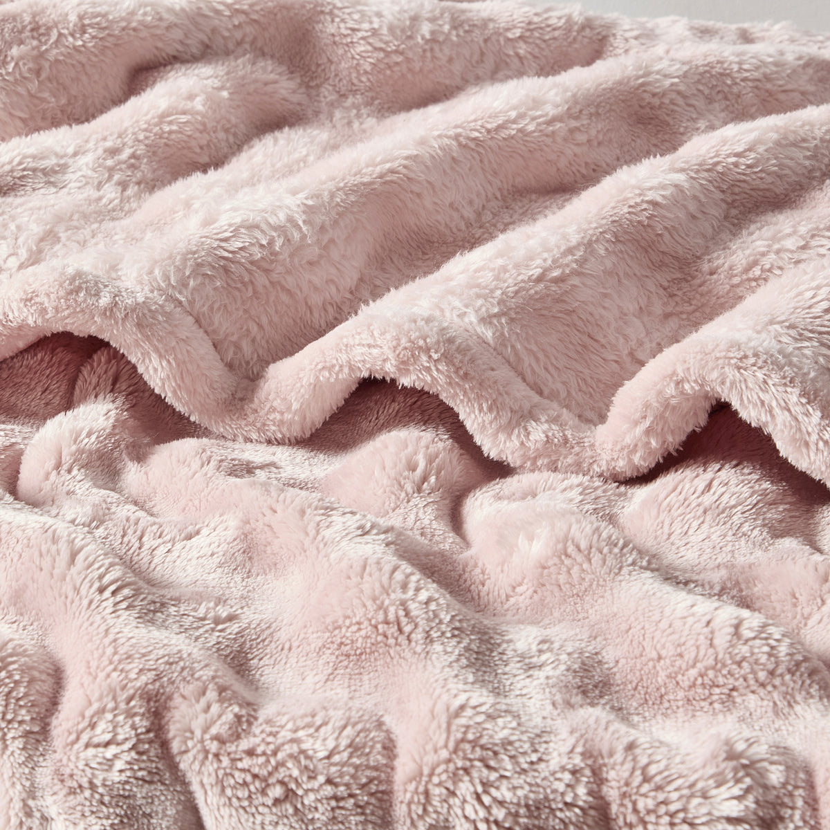 DKNY Solid Bubble Plush Throw