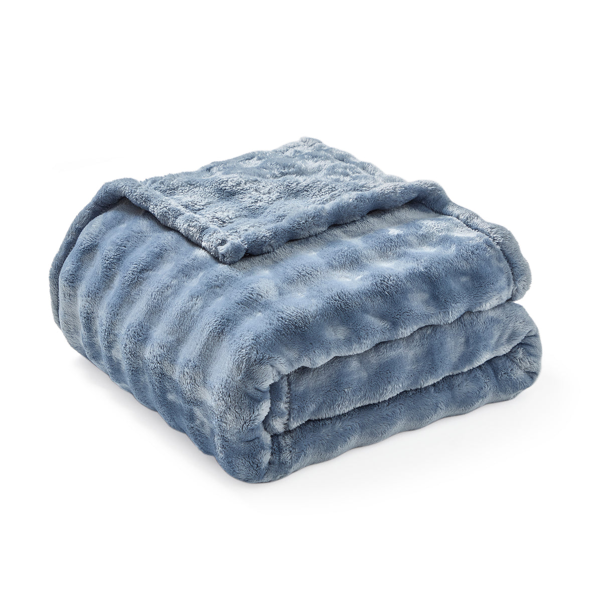 DKNY Solid Bubble Plush Throw
