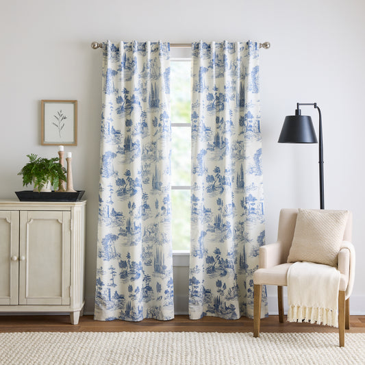 Martha Stewart Village Life Blackout Curtain, Set of 2 Panels