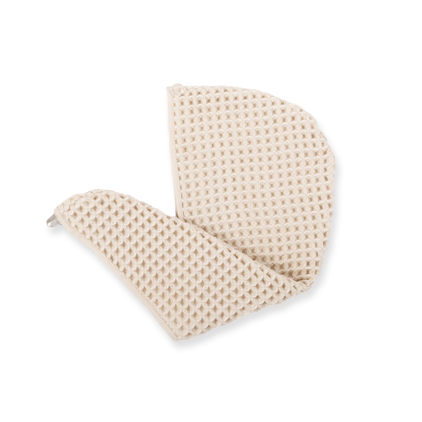 DKNY PURE Yarn Dyed Waffle Unbleached Cotton Body & Hair Wrap Set