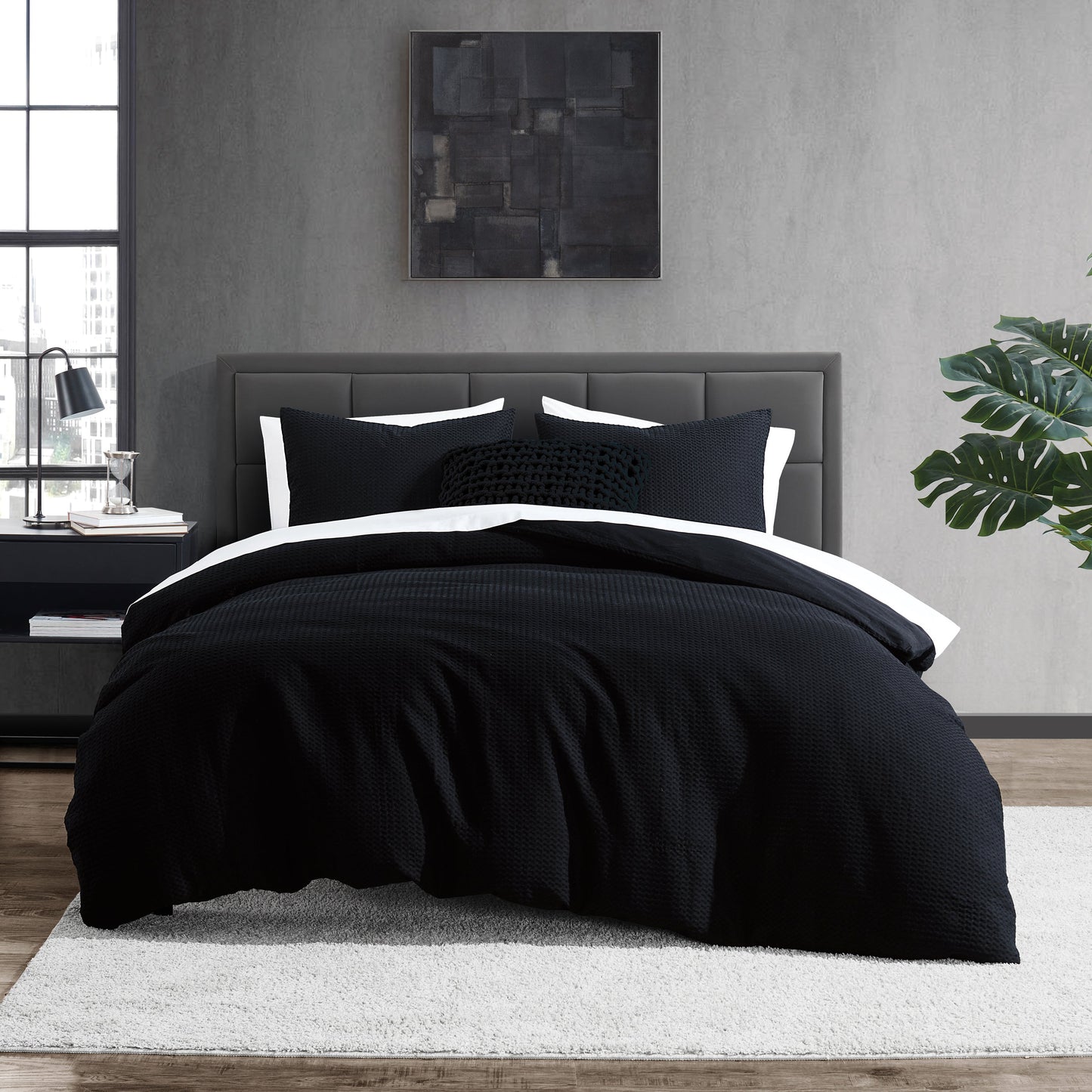 DKNY Modern Waffle Comforter Set