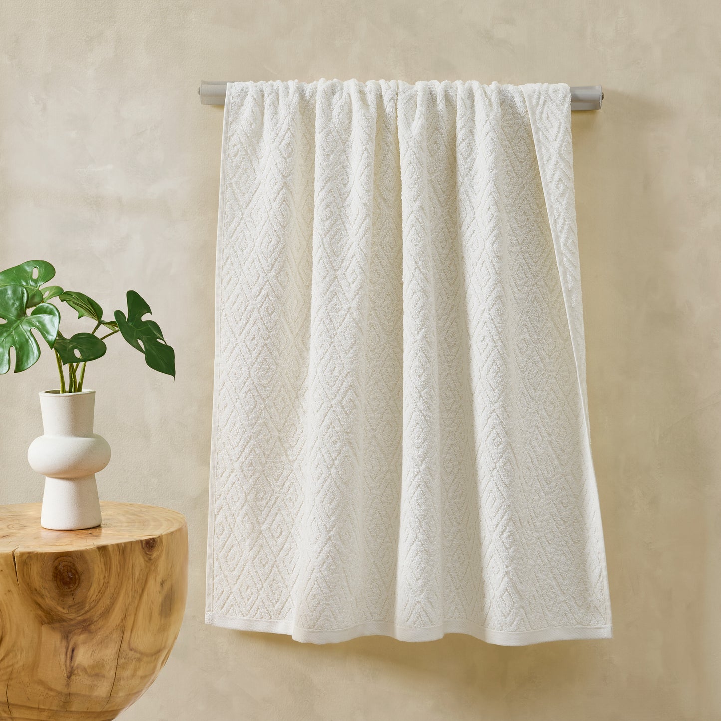 John Robshaw Maze Solid Texture Towel Collection