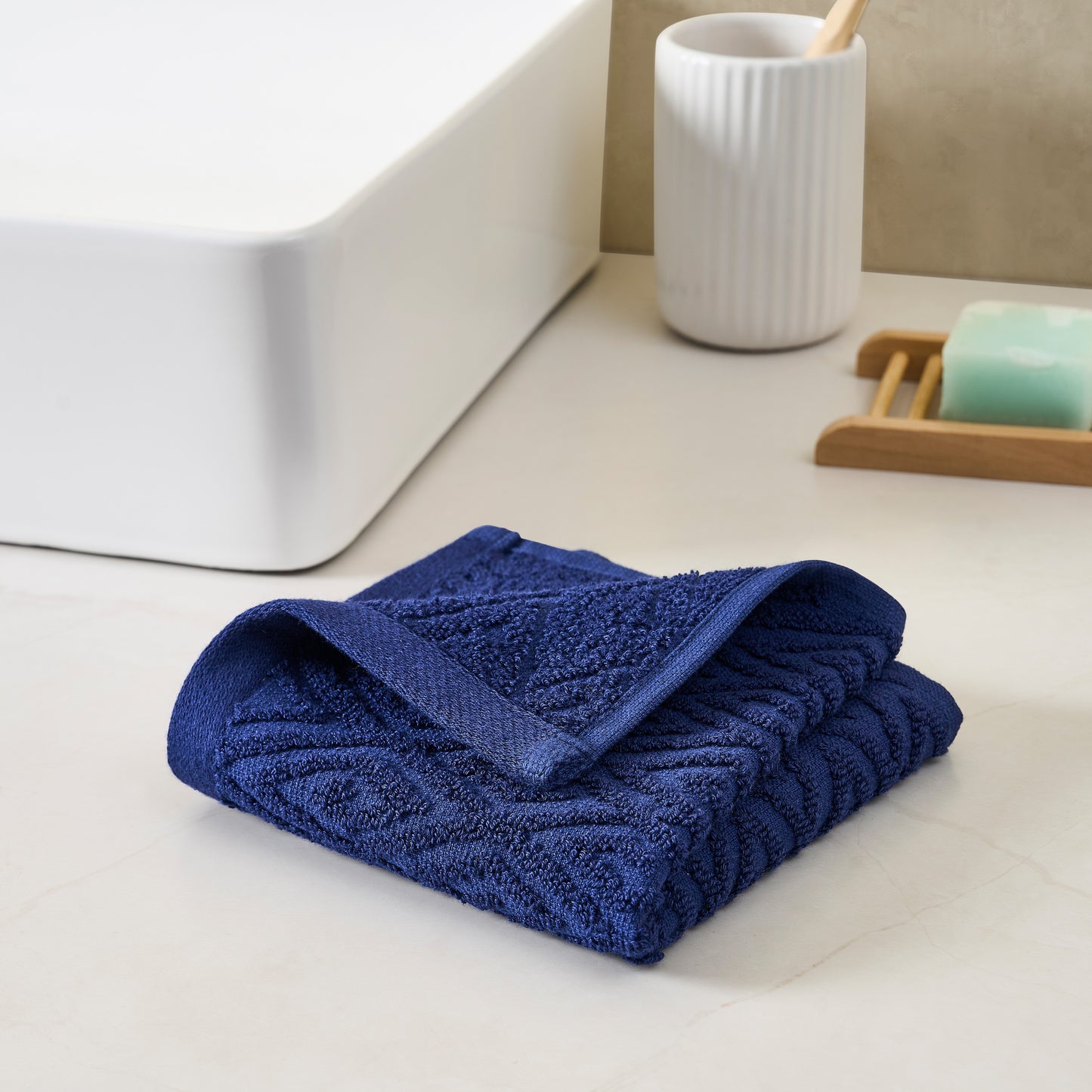John Robshaw Maze Solid Texture Towel Collection