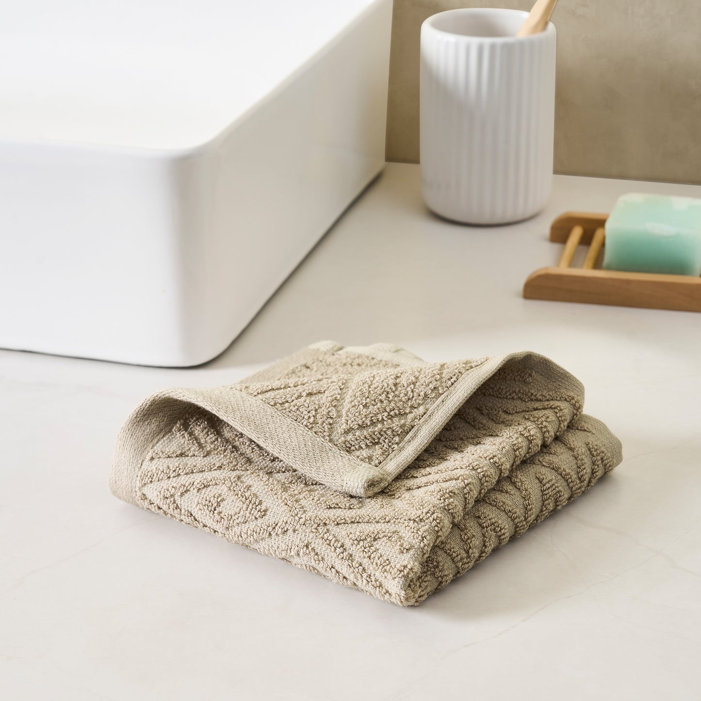 John Robshaw Maze Solid Texture Towel Collection
