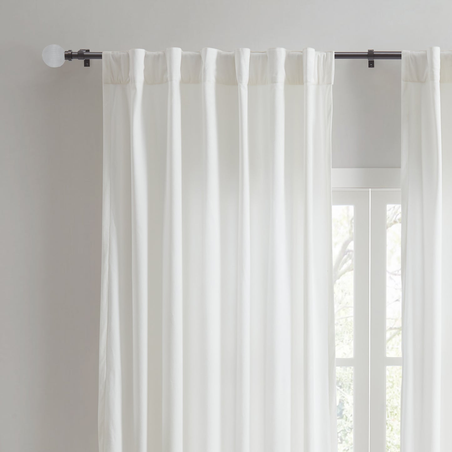 Martha Stewart Freeport Rhode Rod and Finial Set