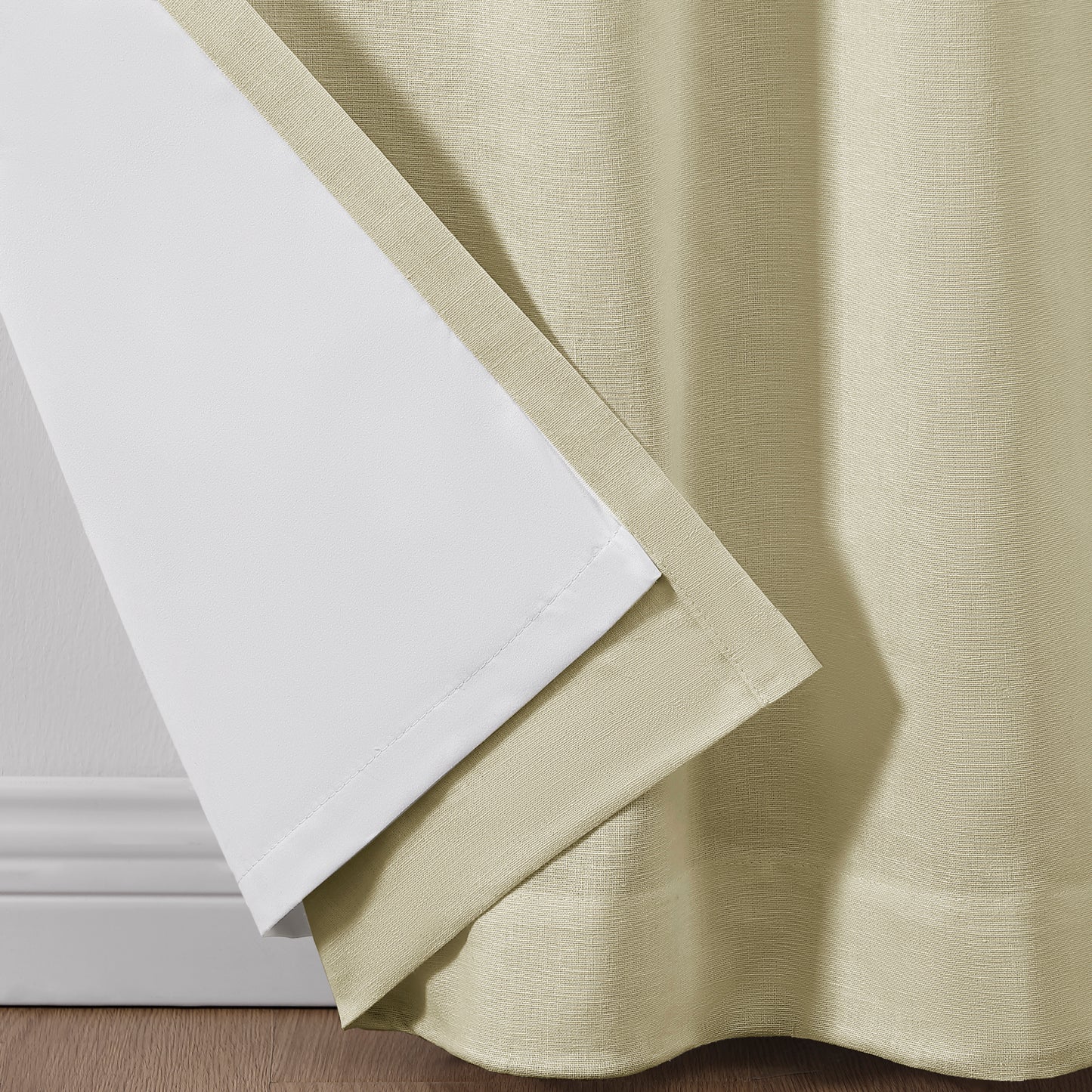 Martha Stewart Lido Linen Blackout Curtain Panel Pair