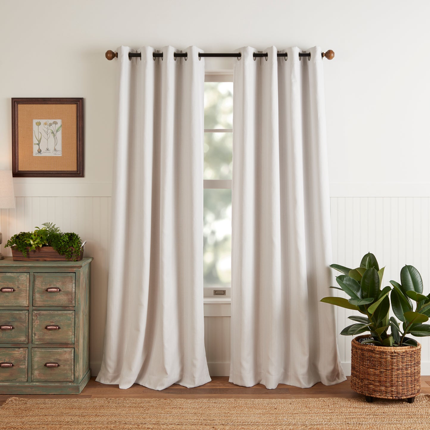 Martha Stewart Reed Grommet Blackout Curtain Panel