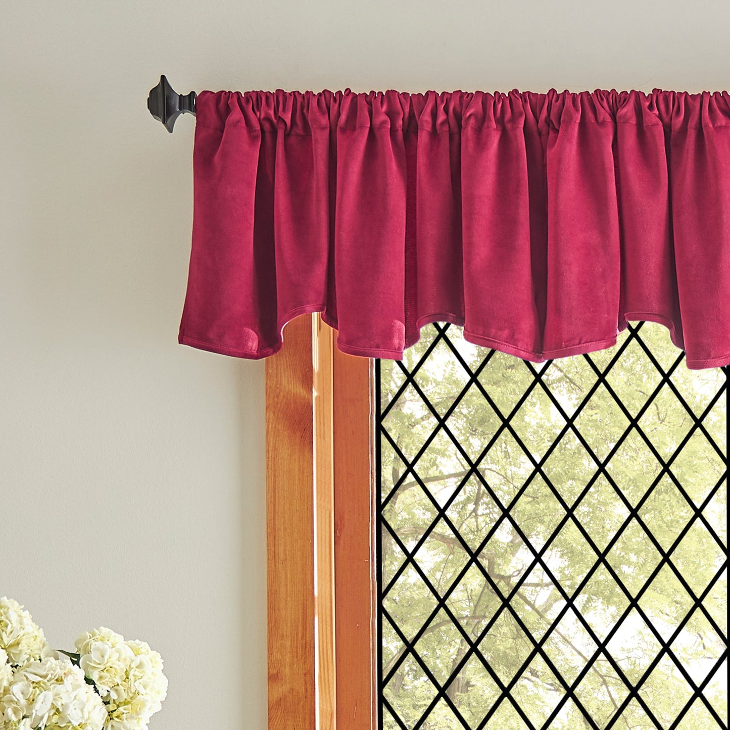 Martha Stewart Lucca Velvet Valance