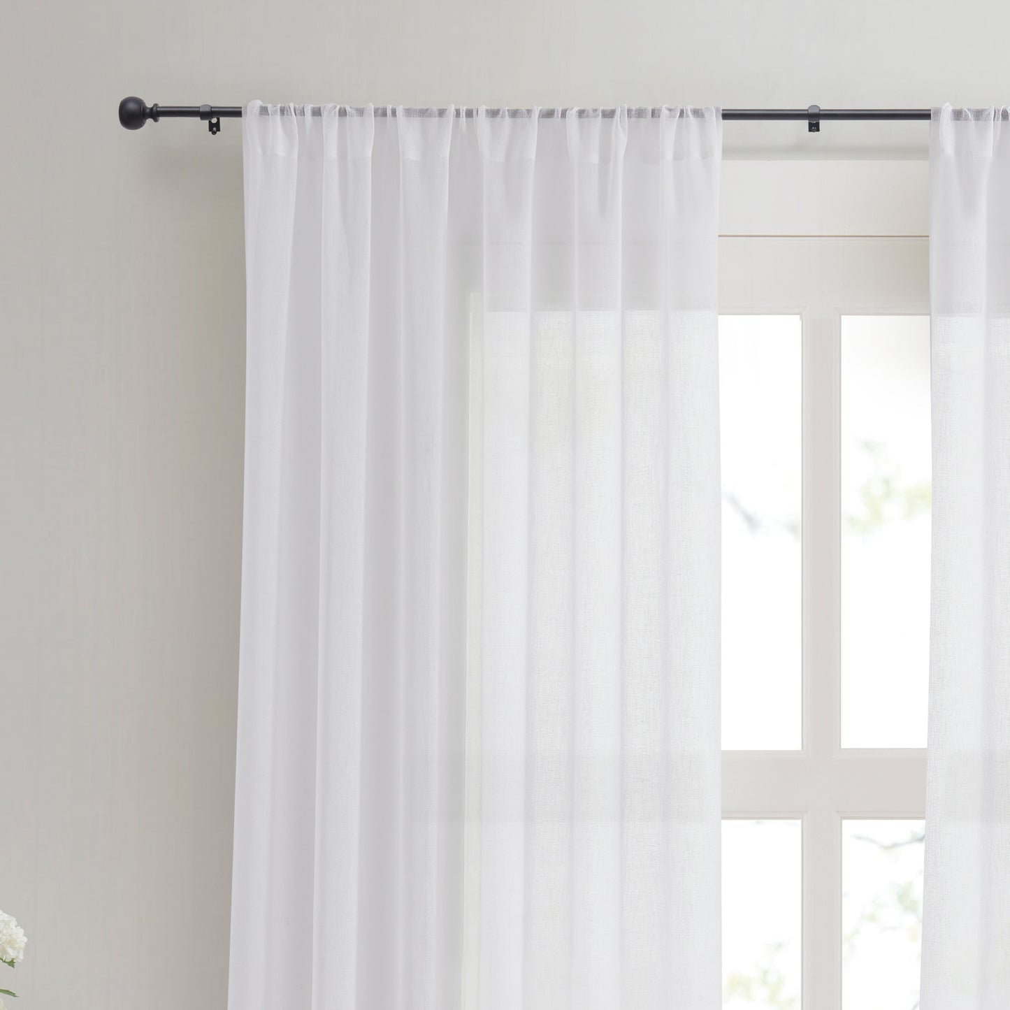 Martha Stewart Bergen Window Rod and Finial Set