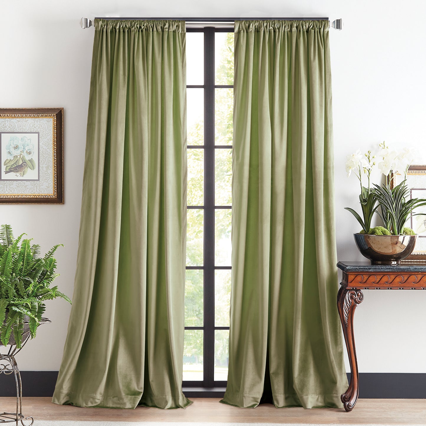 Martha Stewart Martha’s Velvet Curtain Panel Pair