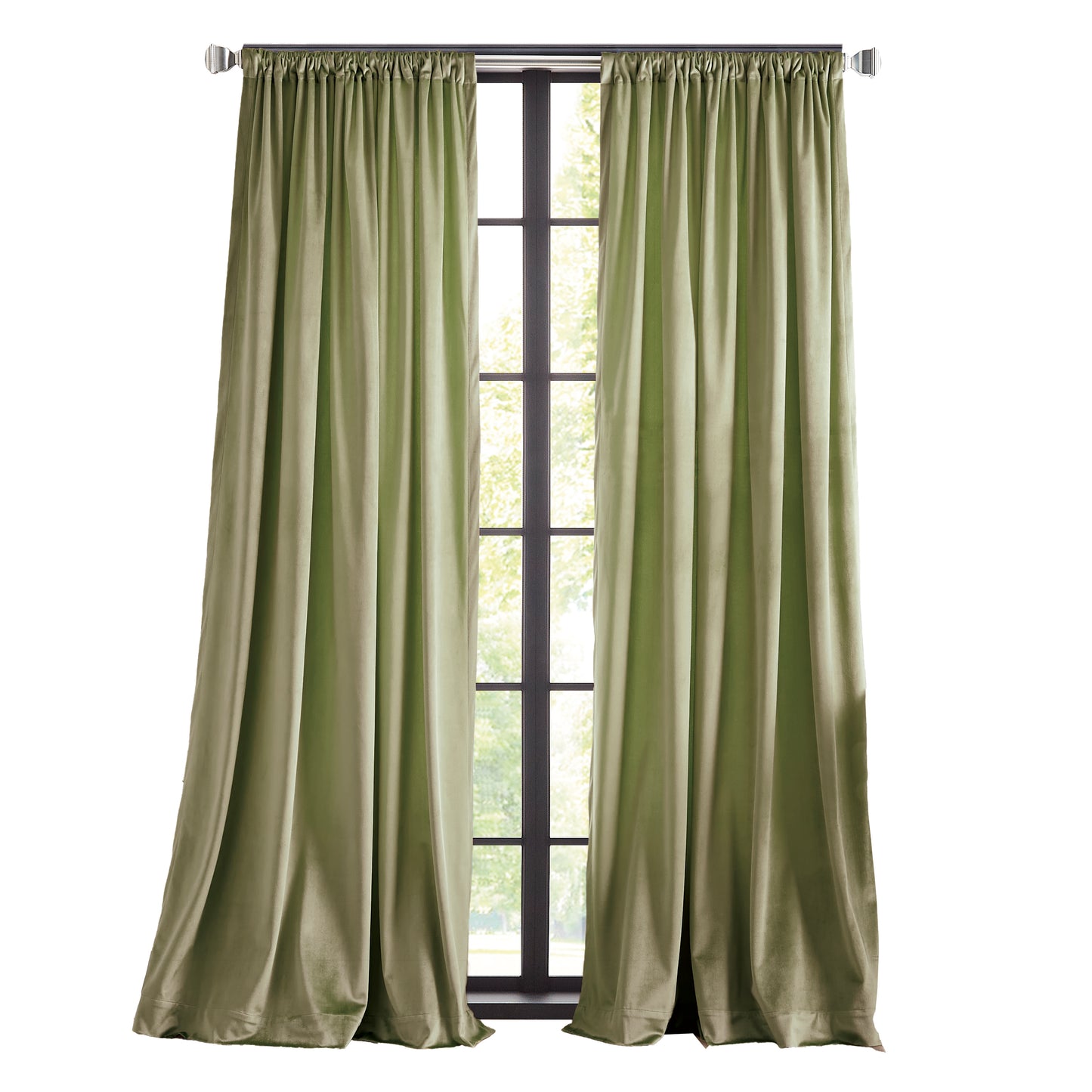 Martha Stewart Martha’s Velvet Curtain Panel Pair
