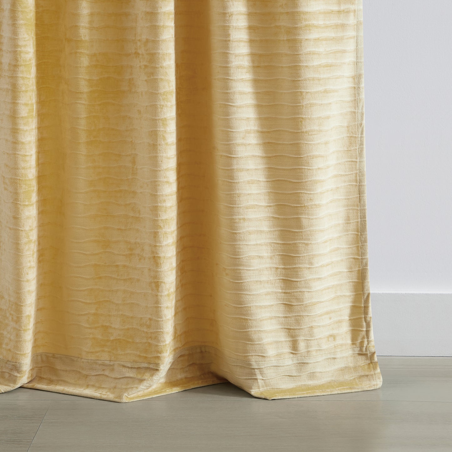 Martha Stewart Wave Embossed Curtain Panel Pair