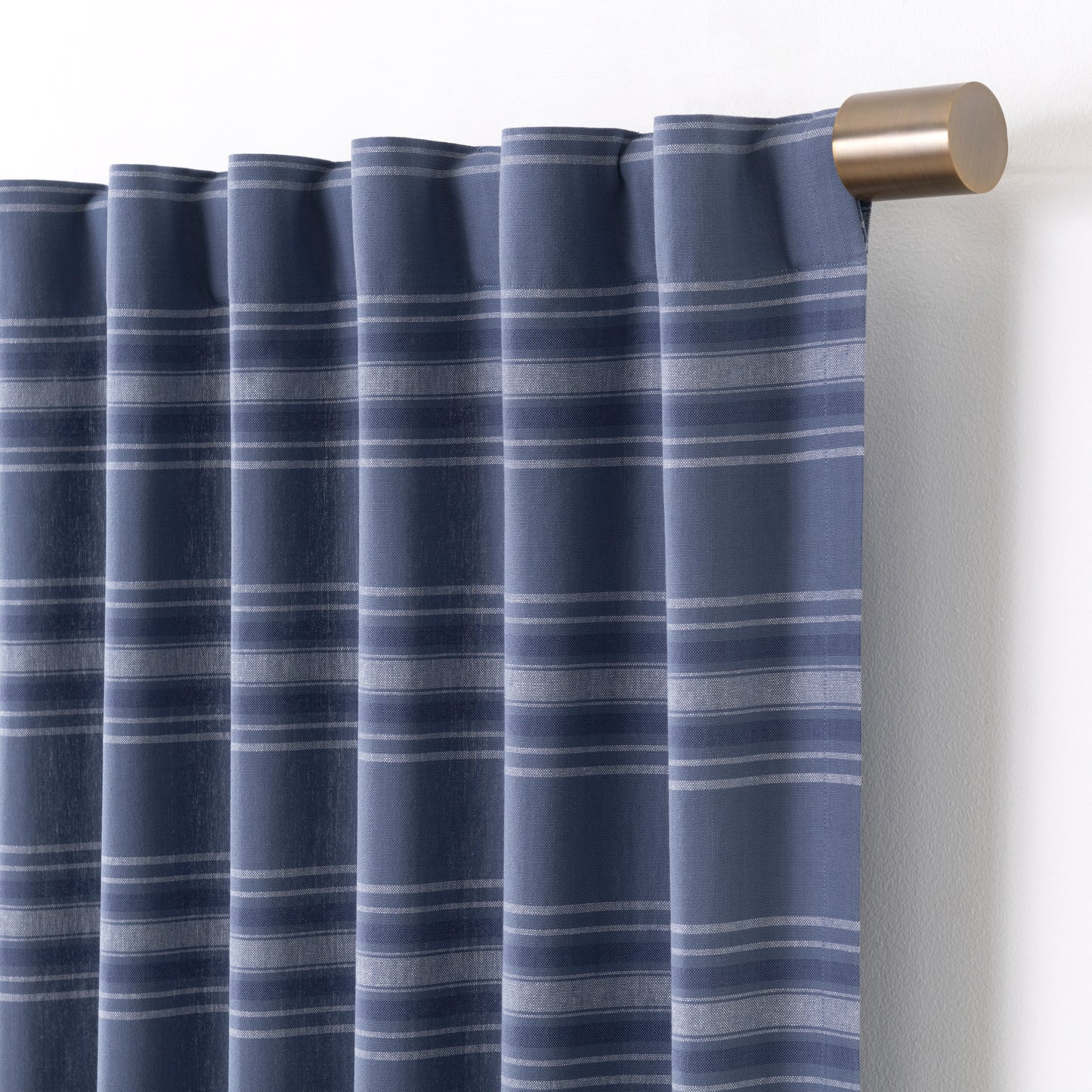 Martha Stewart Ruffle Stripe Curtain Panel Pair
