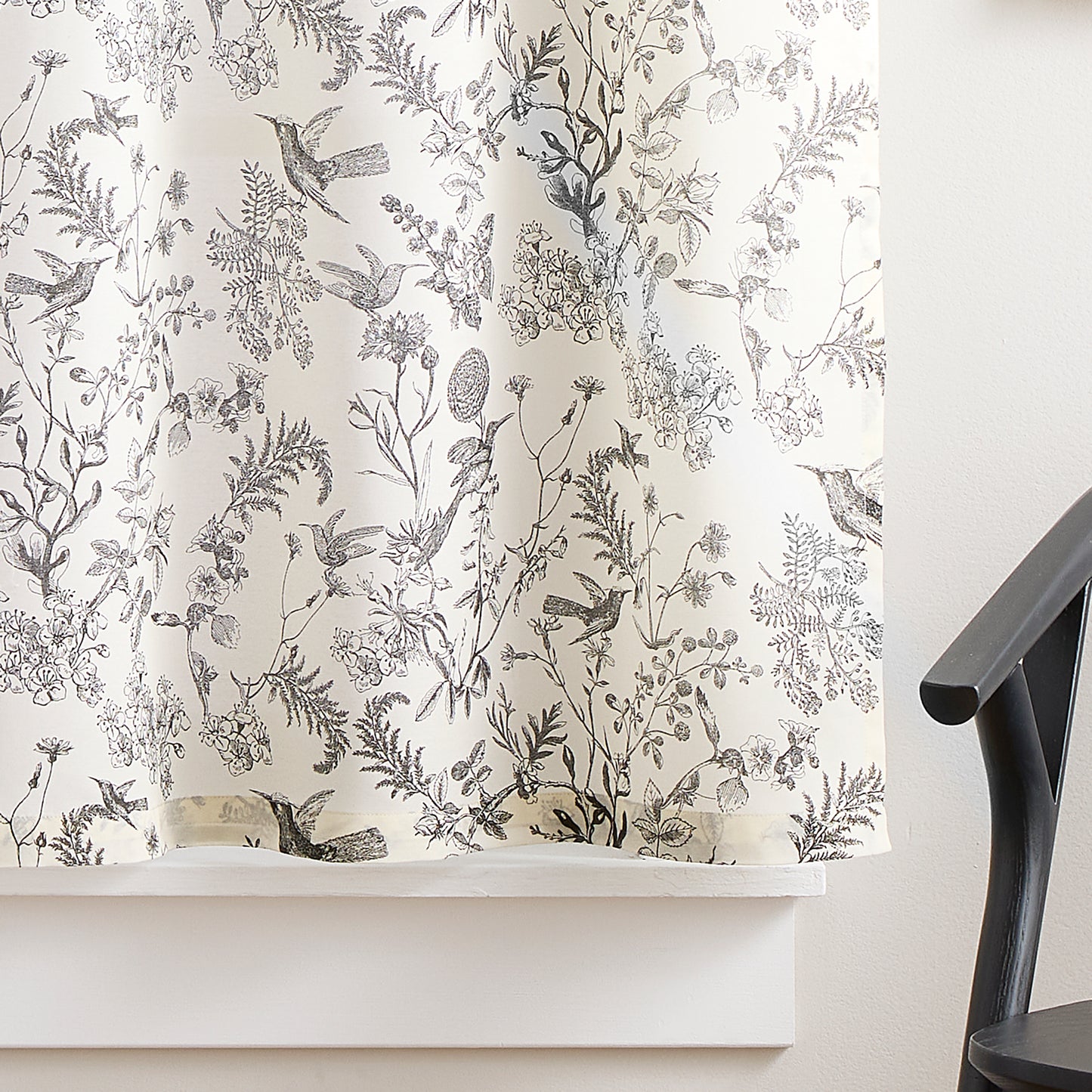 Curtainworks Hummingbird Valance and Tier Set