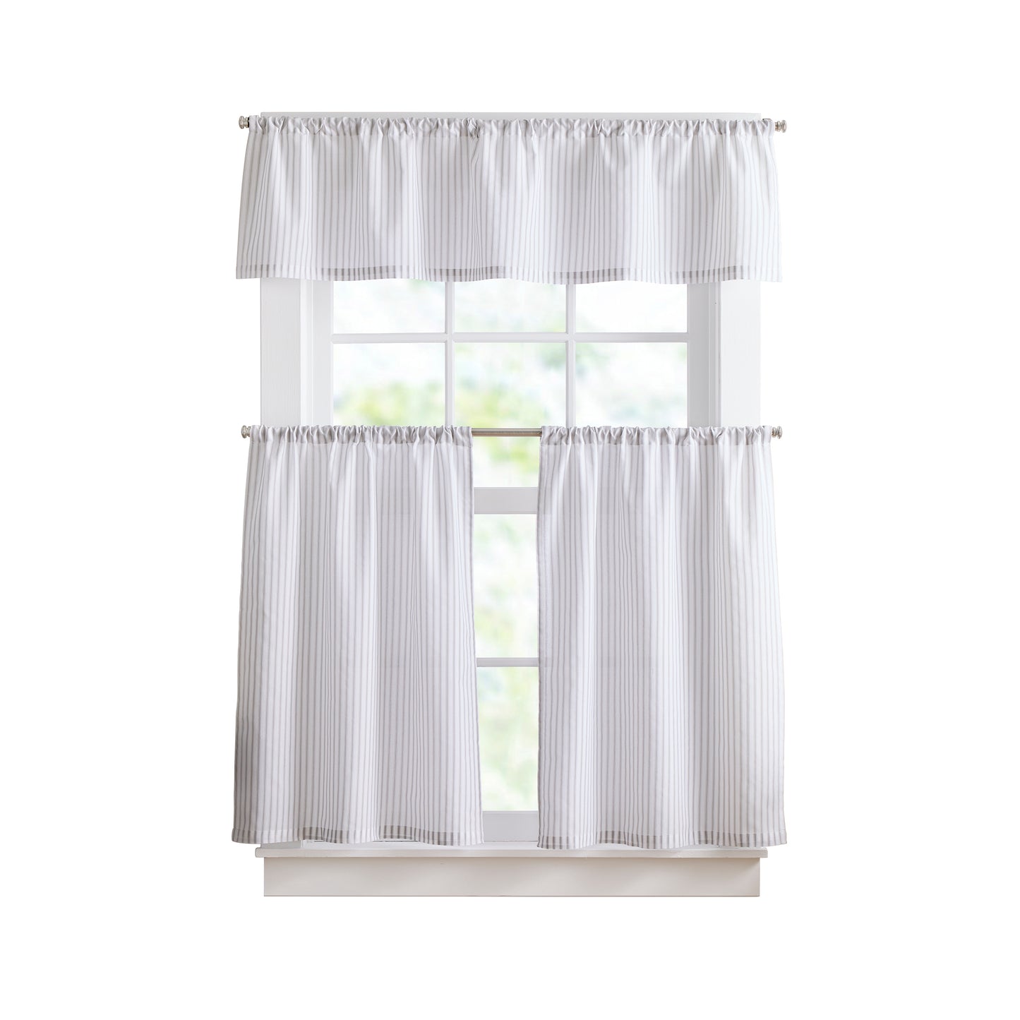 Curtainworks James Valance and Tier Set