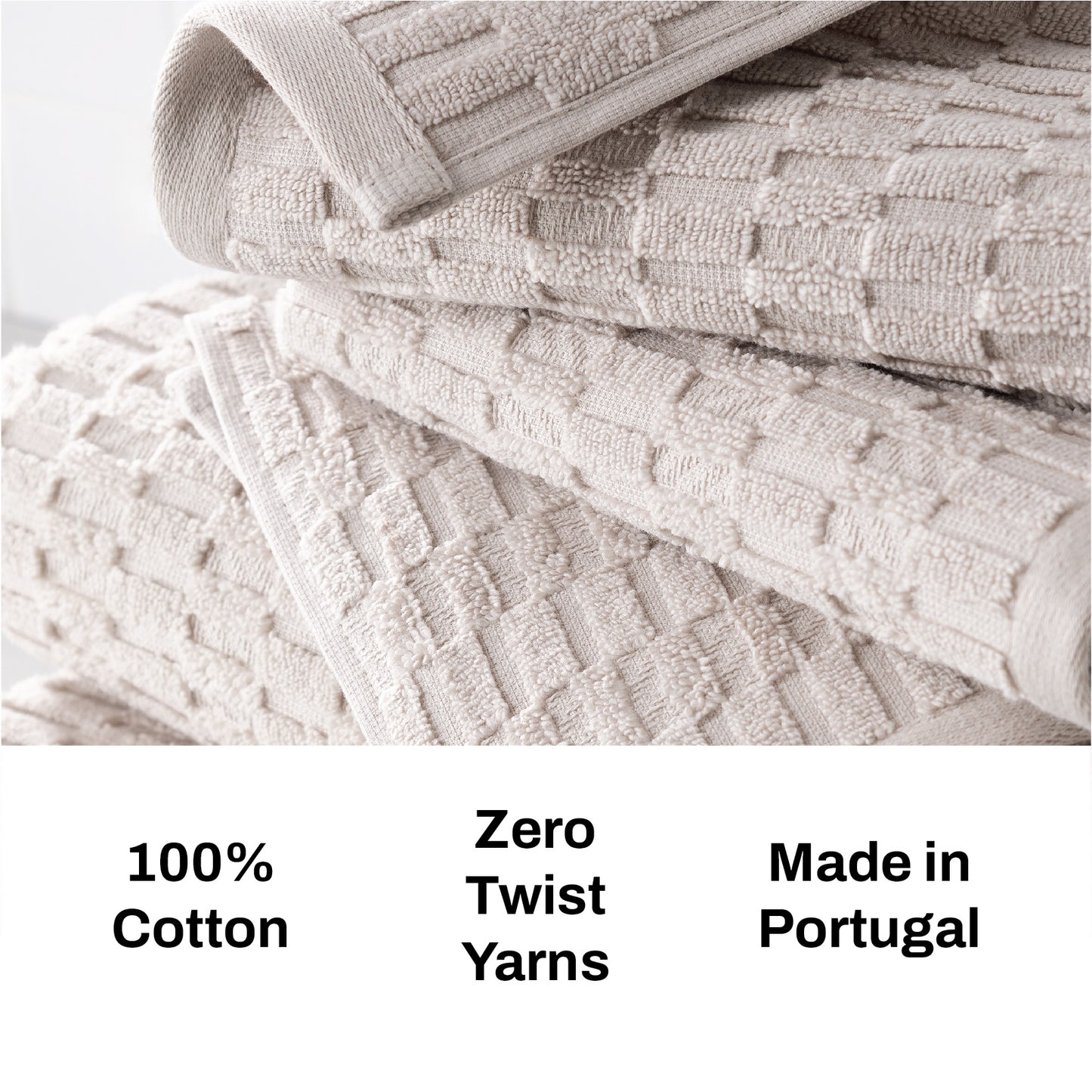 DKNY Metro Tile Quick Dry Bath and Hand Towel 4-Piece Set