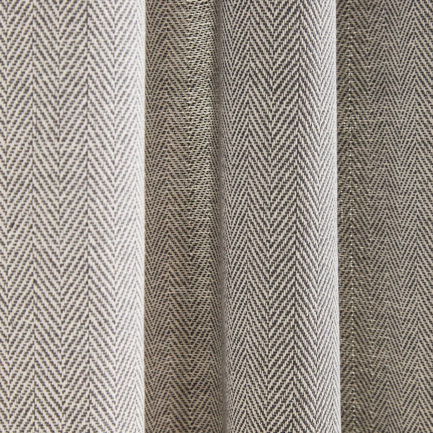 Peri Home Herringbone Backtab Curtain, Set of 2 Panels