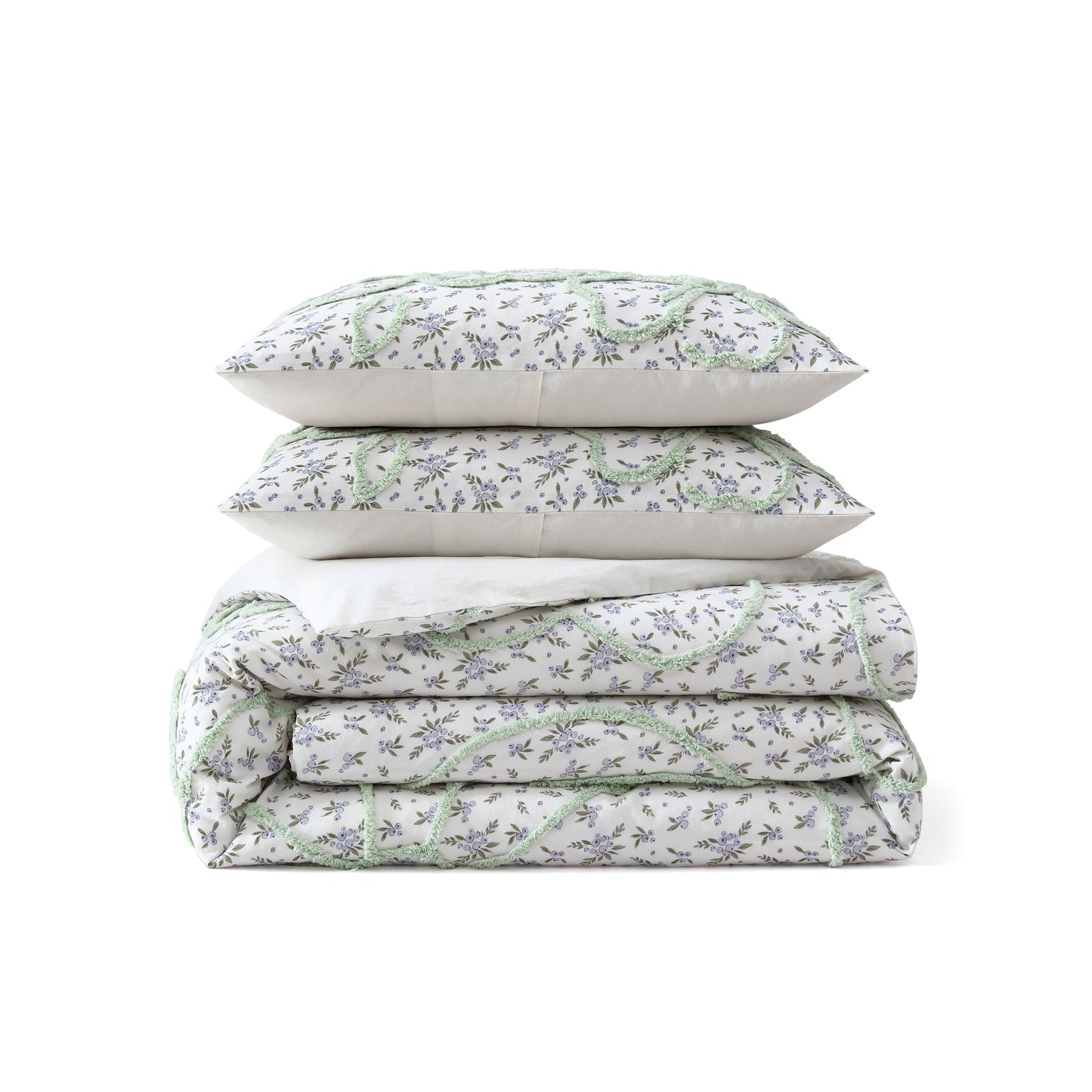 Peri Home Blueberry Chenille Duvet Set