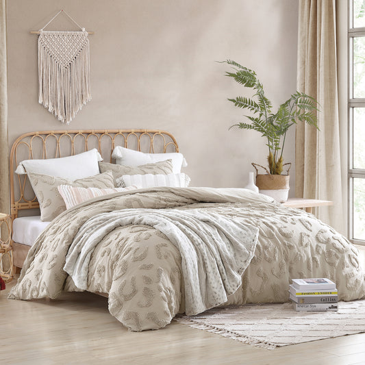 Peri Home Chenille Leopard Duvet Set