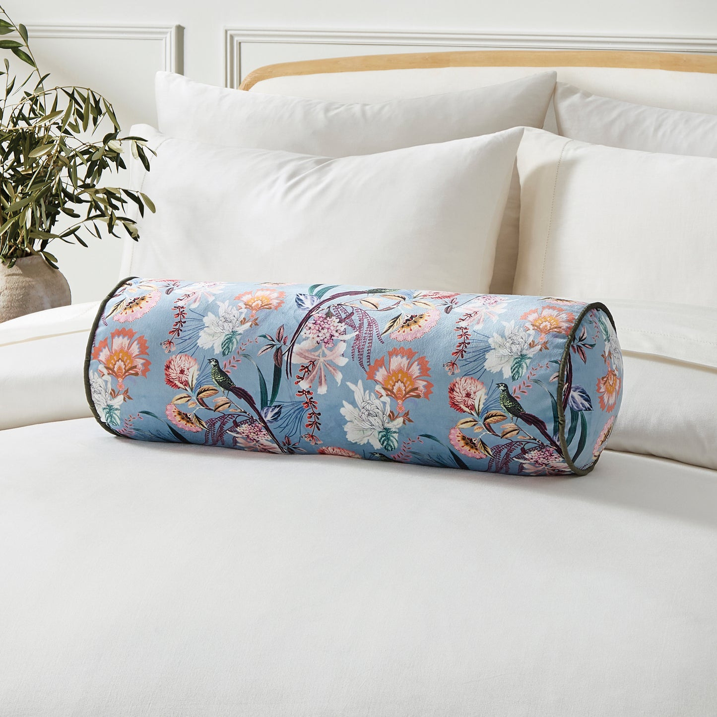Ted Baker Tropical Birds Printed Bolster Pillow
