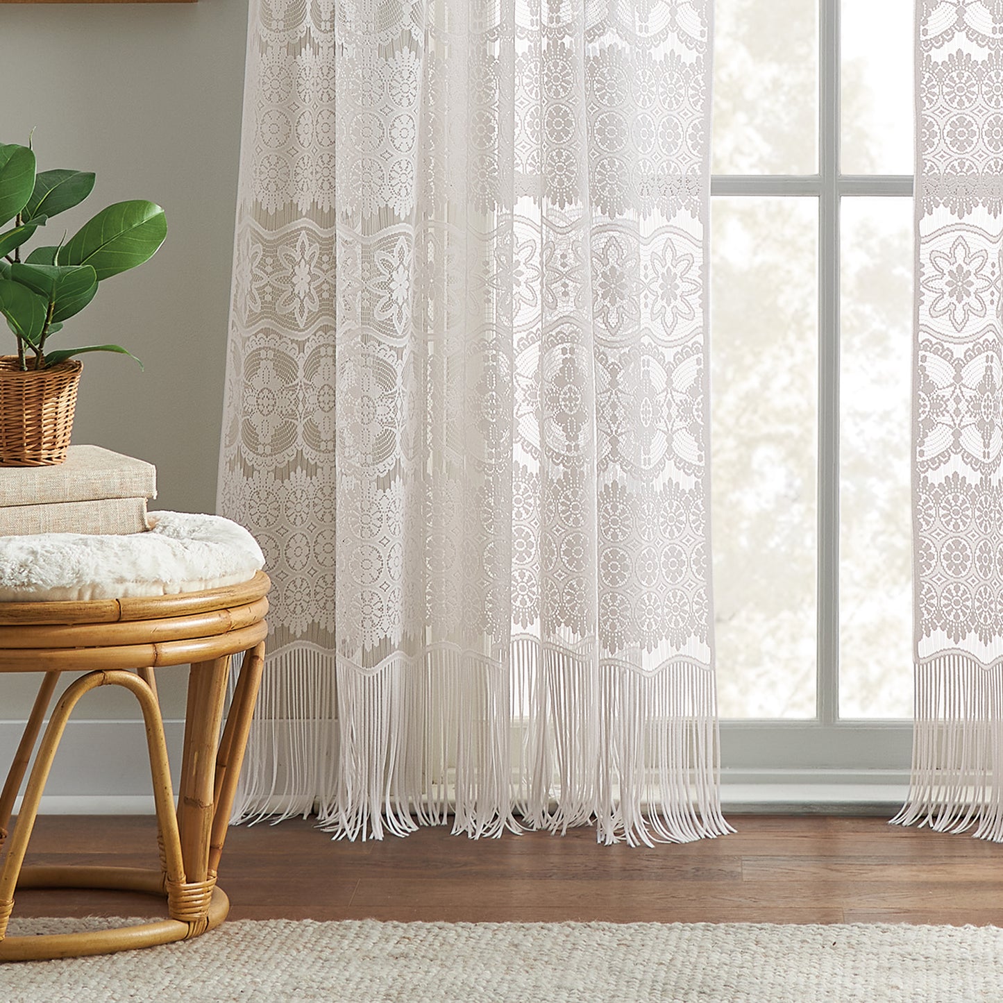 Curtainworks Boho Lace Curtain Panel