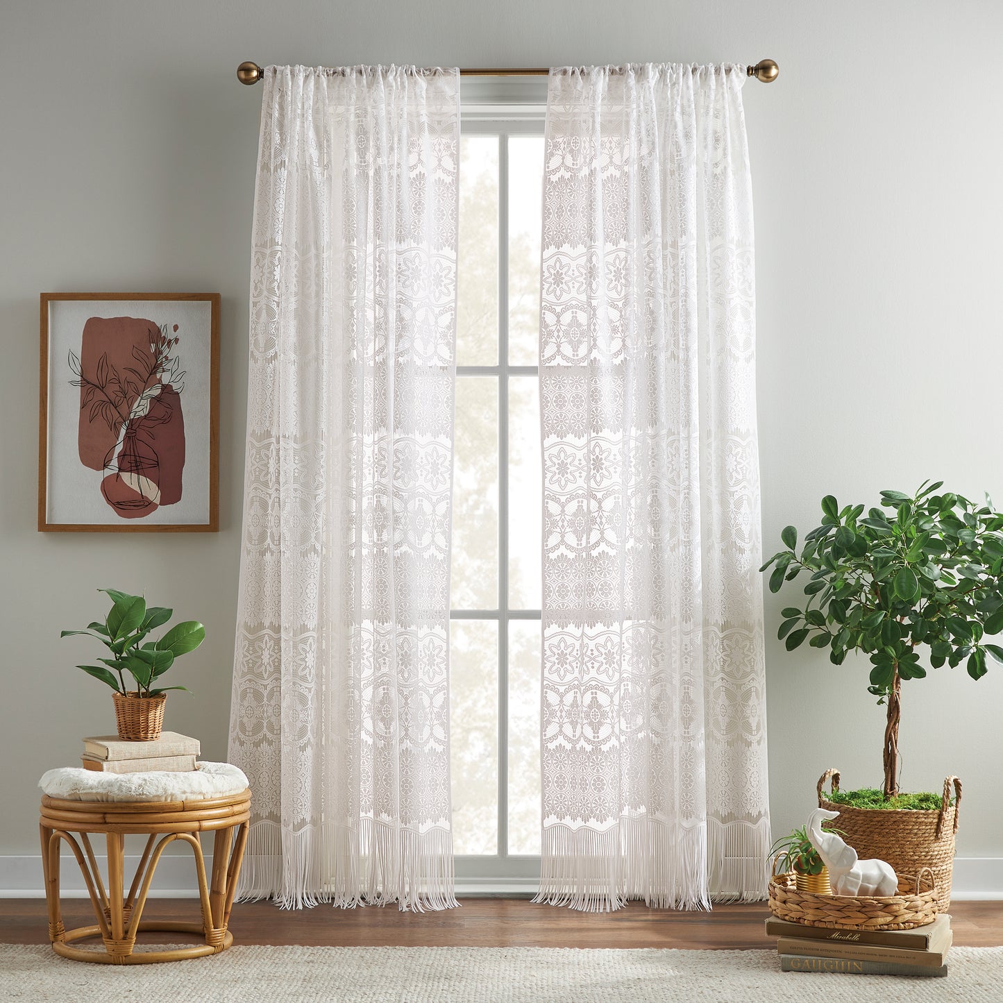 Curtainworks Boho Lace Curtain Panel