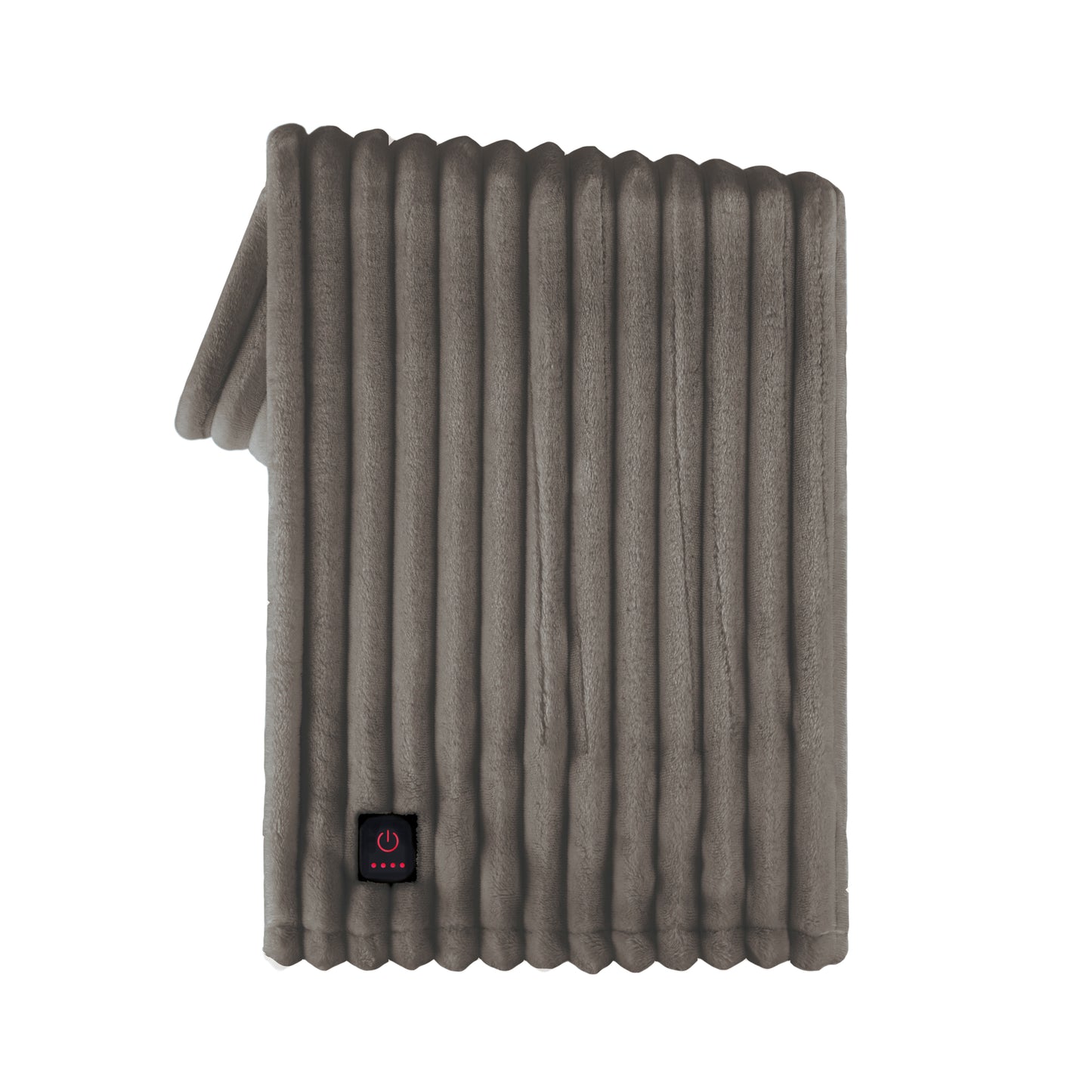 Brookstone Heated Ribbed Throw