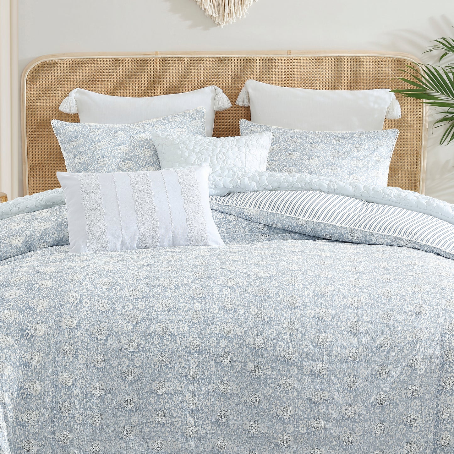 Peri Home Ikat Eyelet Duvet Set