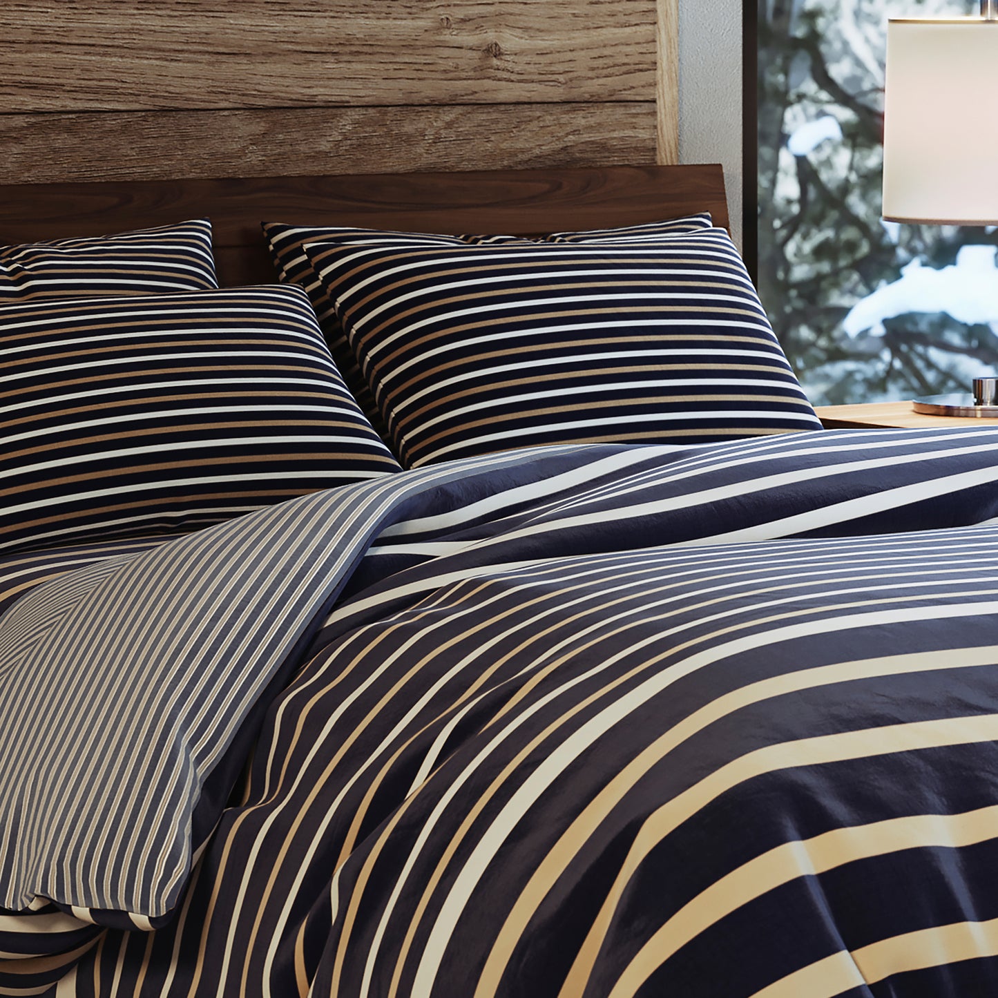 G.H. Bass & Co. Walker Stripe Comforter Set