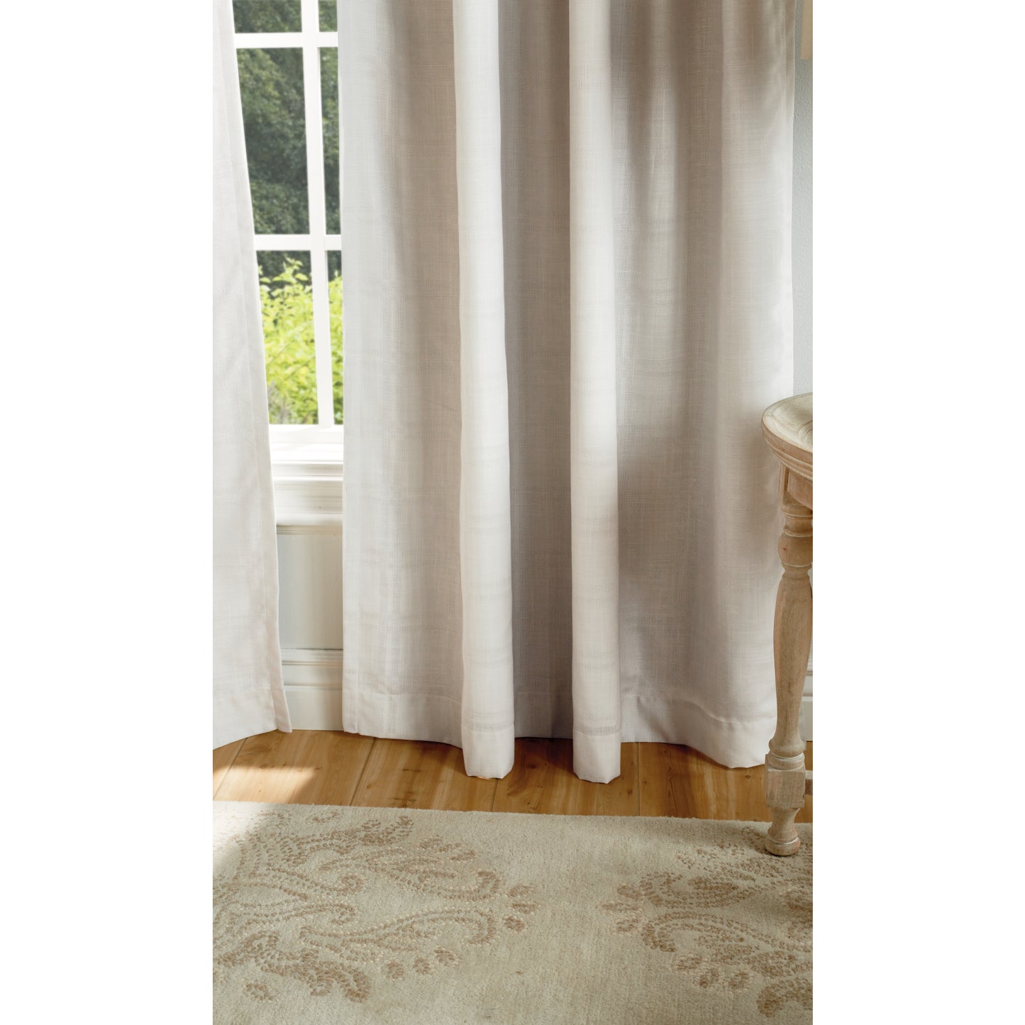 Martha Stewart Bedford Woven Plaid Blackout Curtain Panel Pair