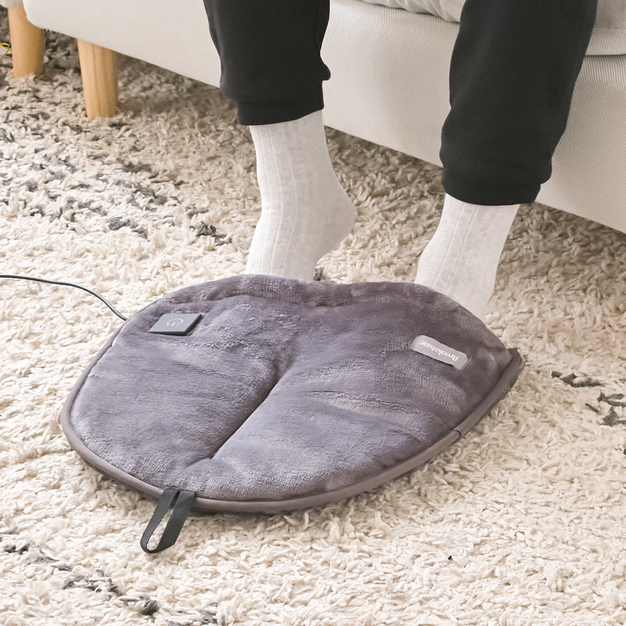 Brookstone Plush Foot Warmer decoratd