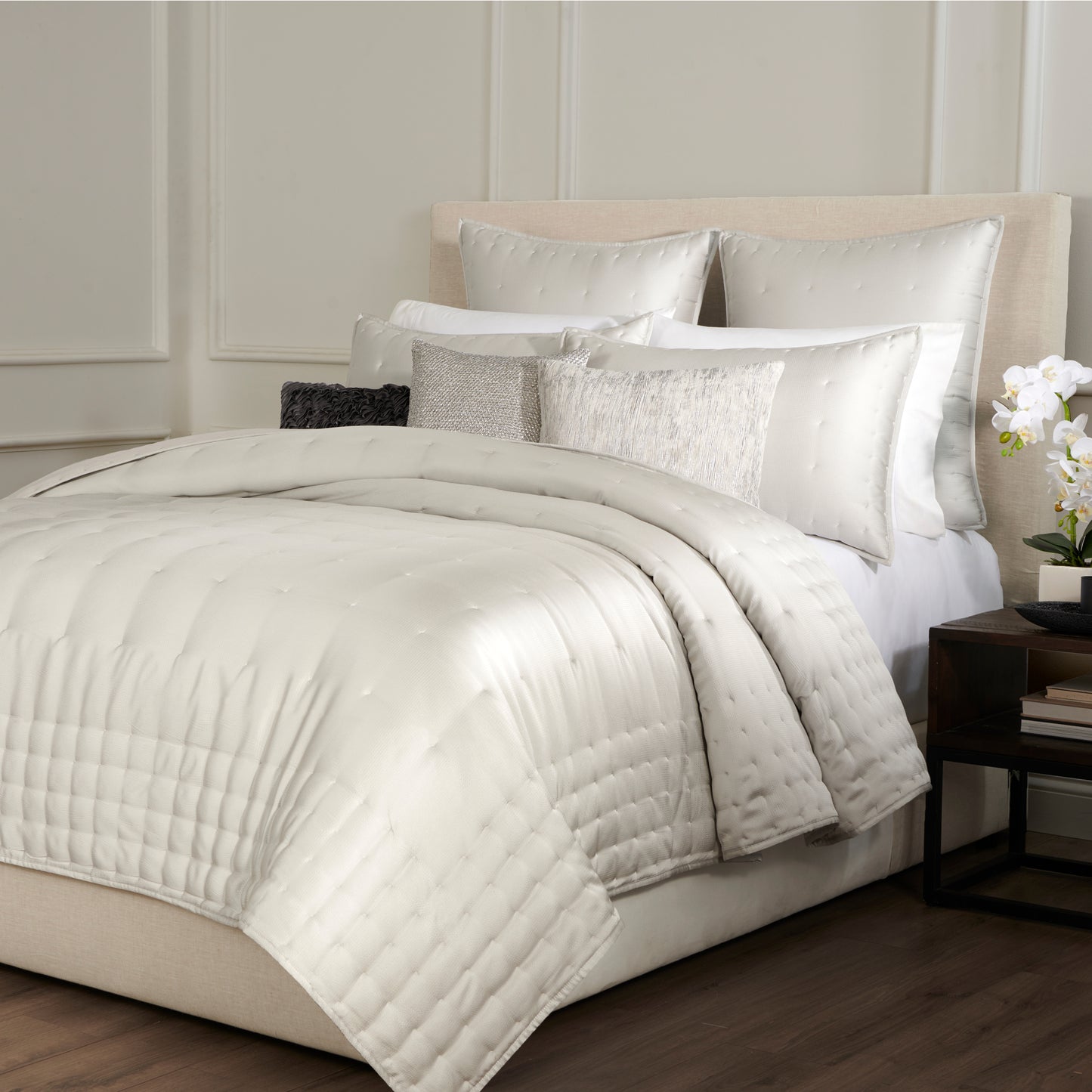 Donna Karan Home Hammered Silk Quilt Collection