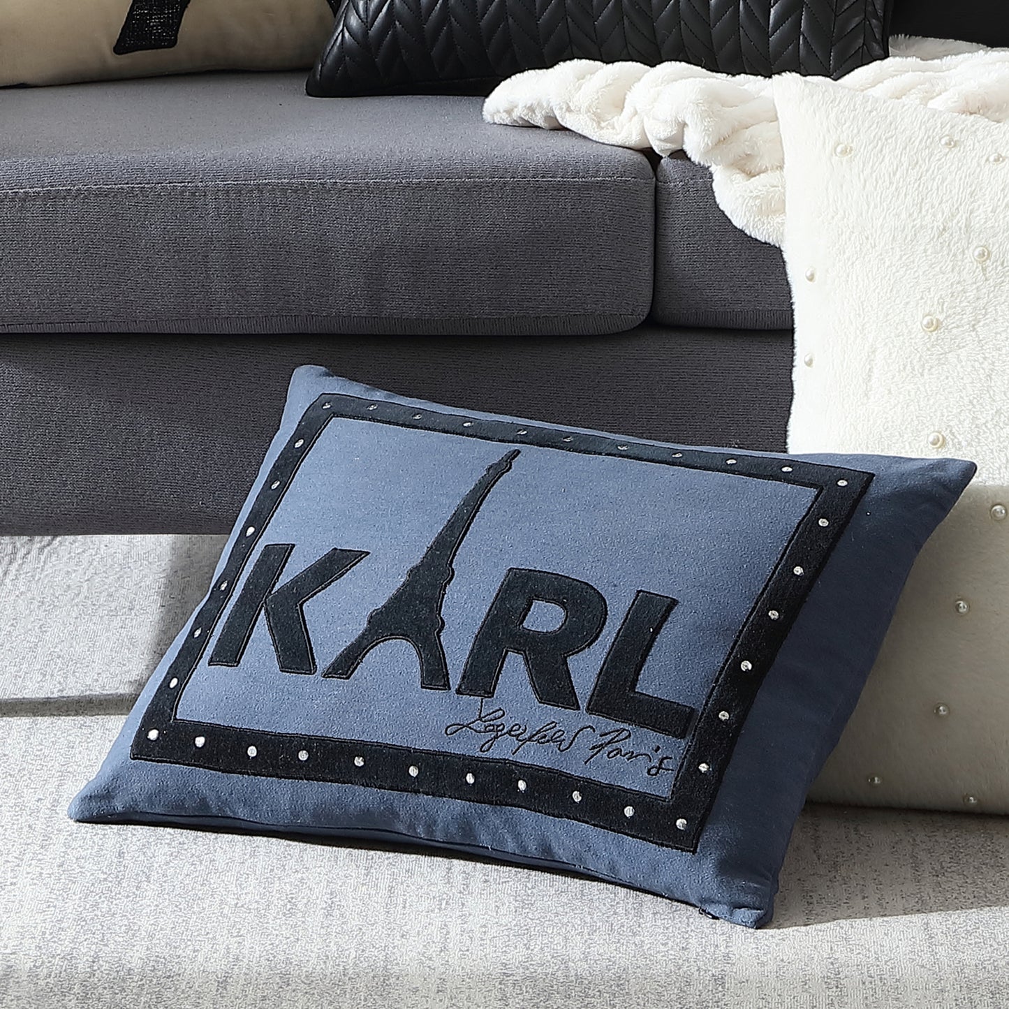 KARL LAGERFELD PARIS Karl Tower Decorative Pillow