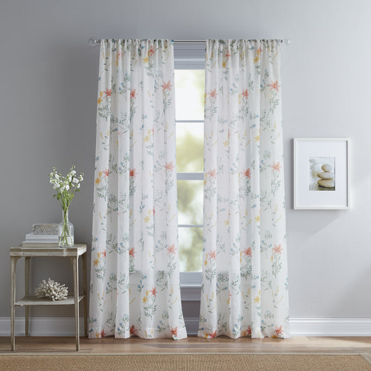 Curtainworks Primavera Crushed Voile Curtain Panel Pair