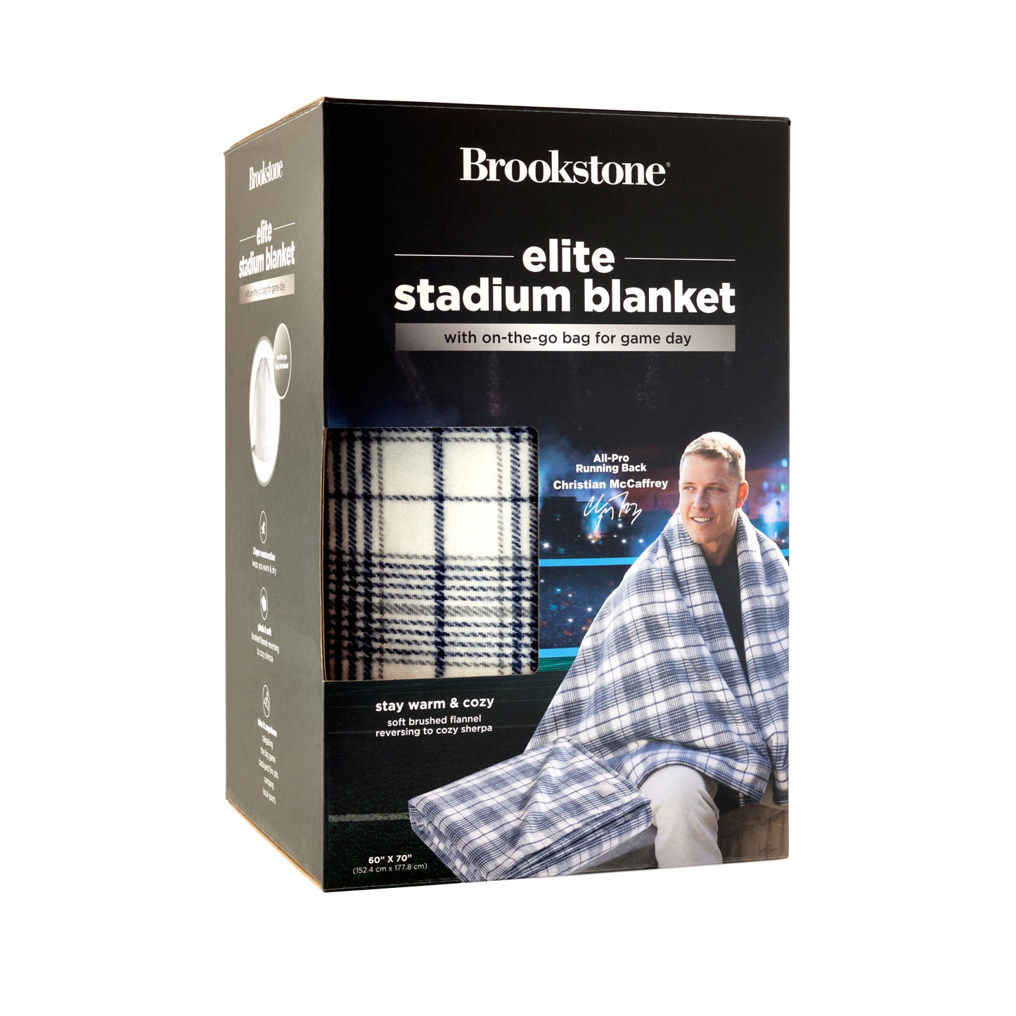 Christian McCaffrey for Brookstone Elite Stadium Blanket